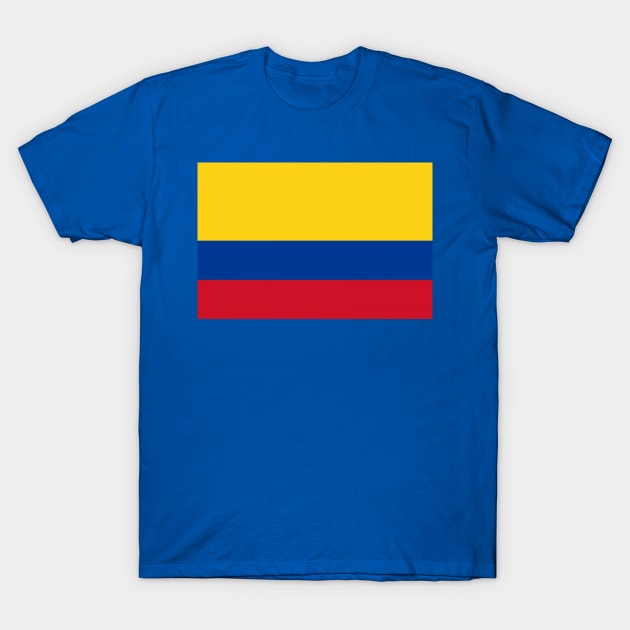 Flag of Colombia T-Shirt by gold package